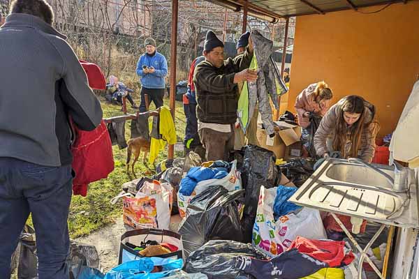 Clothing Distributed to Locals
