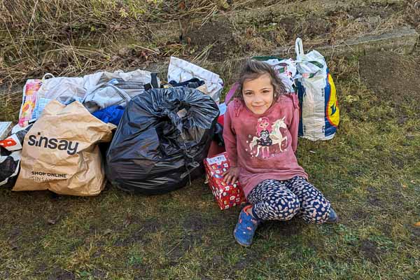 Happy Children with Their Gifts