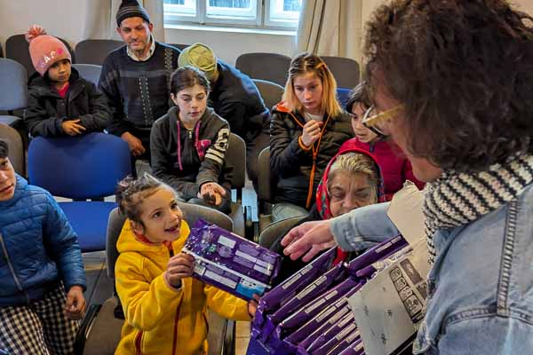 Distributing Chocolate Candy