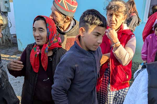 Distributing Gift Bags in the Village of Tichindeal